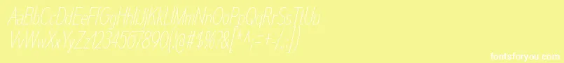 MesmerizeCdUlIt Font – White Fonts on Yellow Background
