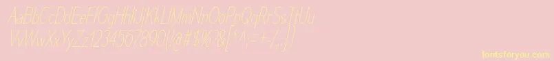 MesmerizeCdUlIt Font – Yellow Fonts on Pink Background