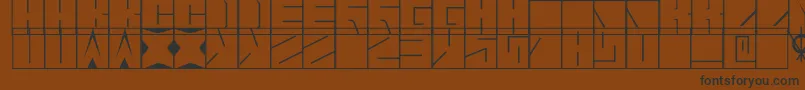 Blaise Font – Black Fonts on Brown Background