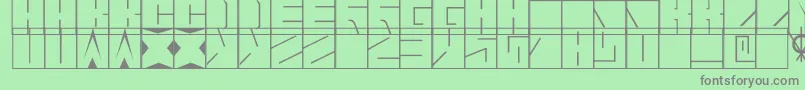 フォントBlaise – 緑の背景に灰色の文字