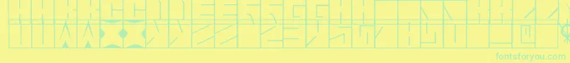 Weitere Informationen zur Blaise-Schriftart Blaise-Schriftart – Grüne Schriften auf gelbem Hintergrund