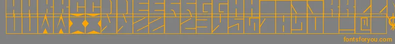 Blaise-Schriftart – Orangefarbene Schriften auf grauem Hintergrund
