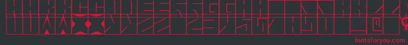 Blaise Font – Red Fonts on Black Background