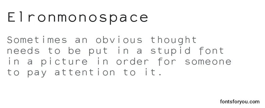 フォントElronmonospace