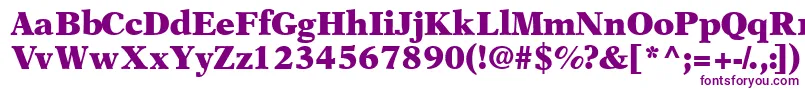 OrchidblacksskBold Font – Purple Fonts on White Background