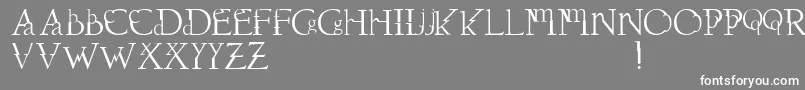 Dawnland.Dissonus Font – White Fonts on Gray Background