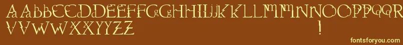 fuente Dawnland.Dissonus – Fuentes Amarillas Sobre Fondo Marrón