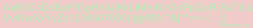 ZingDiddlyDoo Font – Green Fonts on Pink Background