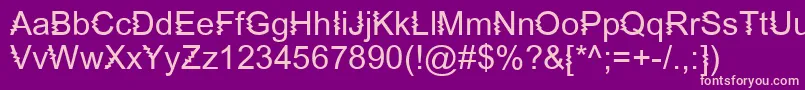 ZingDiddlyDoo Font – Pink Fonts on Purple Background