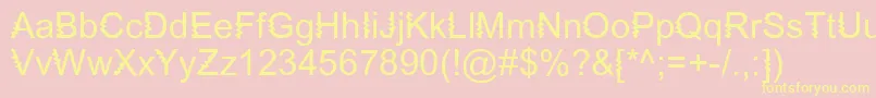ZingDiddlyDoo Font – Yellow Fonts on Pink Background