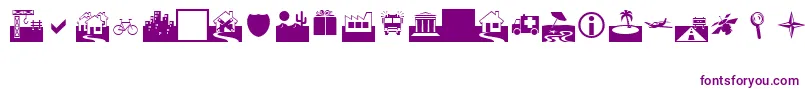 Webding0-fontti – violetit fontit