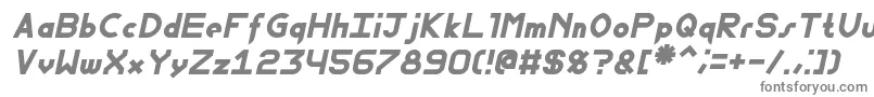 FewtBoldItalic-fontti – harmaat fontit