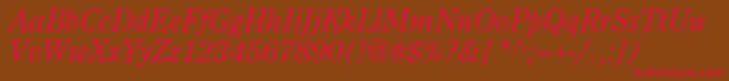 AgcenturioncItalic Font – Red Fonts on Brown Background
