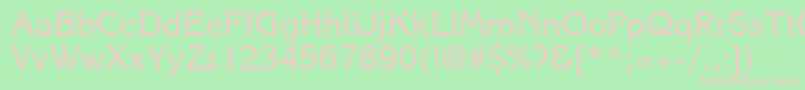 ItcKorinnaLtRegular Font – Pink Fonts on Green Background