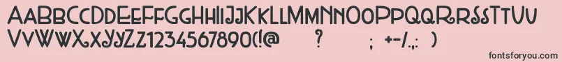 DkWeltschmerz Font – Black Fonts on Pink Background