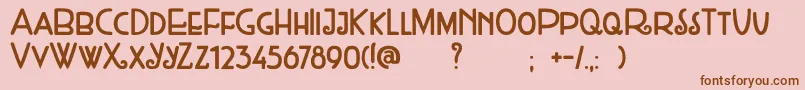 DkWeltschmerz Font – Brown Fonts on Pink Background