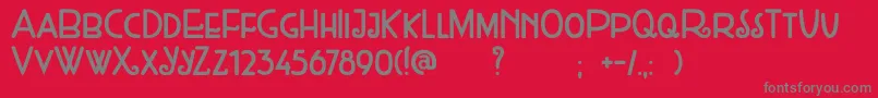 DkWeltschmerz Font – Gray Fonts on Red Background