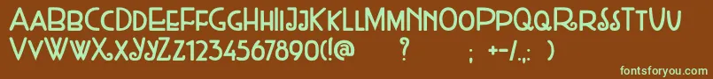 DkWeltschmerz Font – Green Fonts on Brown Background