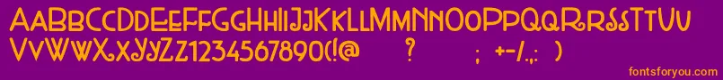 DkWeltschmerz Font – Orange Fonts on Purple Background