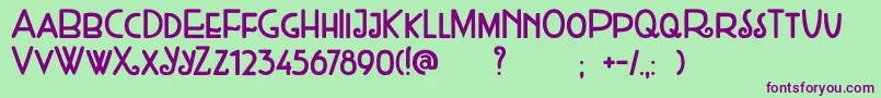 DkWeltschmerz Font – Purple Fonts on Green Background