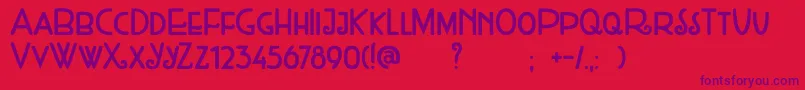 DkWeltschmerz Font – Purple Fonts on Red Background