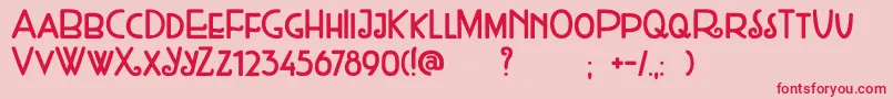 DkWeltschmerz Font – Red Fonts on Pink Background