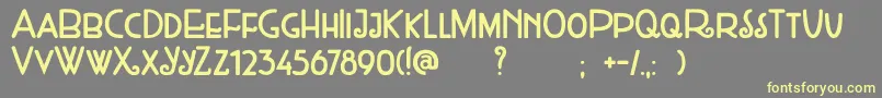 DkWeltschmerz Font – Yellow Fonts on Gray Background