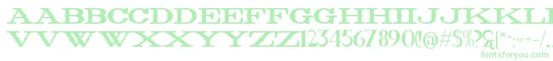 Letmeride Font – Green Fonts on White Background