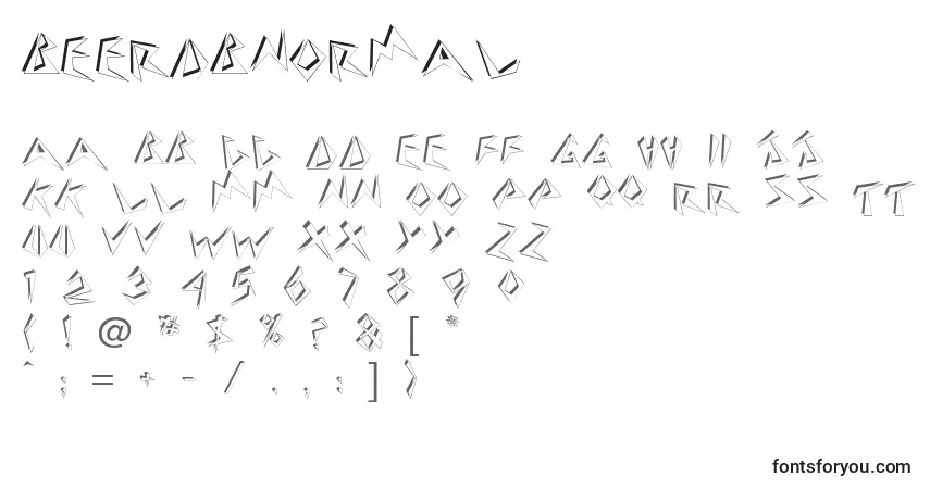 Schriftart BeerdbNormal – Alphabet, Zahlen, spezielle Symbole