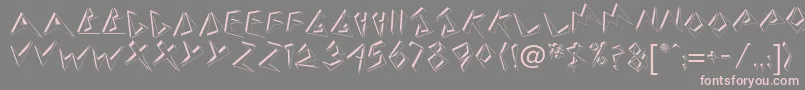 BeerdbNormalフォントについての詳細 フォントBeerdbNormal – 灰色の背景にピンクのフォント