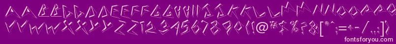 BeerdbNormal Font – Pink Fonts on Purple Background