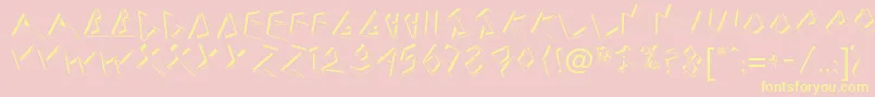 Подробнее о шрифте BeerdbNormal Шрифт BeerdbNormal – жёлтые шрифты на розовом фоне