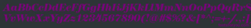HerculesmediumBolditalic Font – Purple Fonts on Black Background
