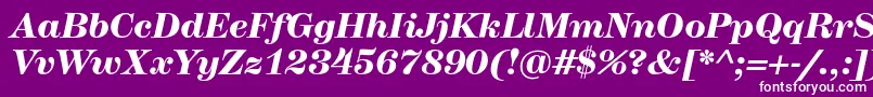 HerculesmediumBolditalic Font – White Fonts on Purple Background