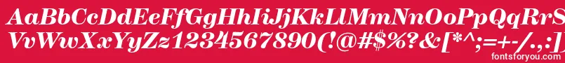 HerculesmediumBolditalic Font – White Fonts on Red Background
