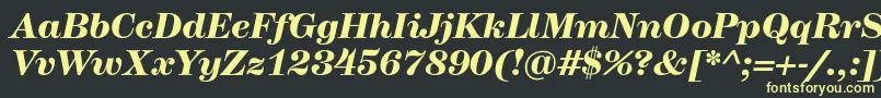 HerculesmediumBolditalic Font – Yellow Fonts on Black Background