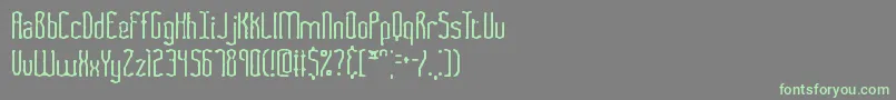 Więcej informacji o czcionce FasciiSmudgeBrk Czcionka FasciiSmudgeBrk – zielone czcionki na szarym tle