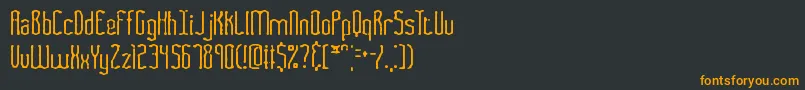 Шрифт FasciiSmudgeBrk – оранжевые шрифты на чёрном фоне