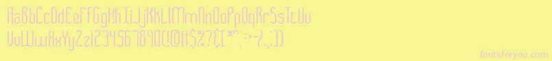 More about FasciiSmudgeBrk Font FasciiSmudgeBrk Font – Pink Fonts on Yellow Background