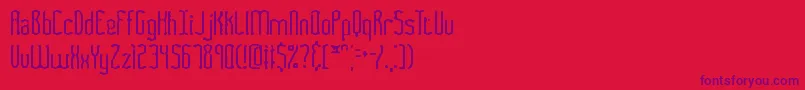 FasciiSmudgeBrk Font – Purple Fonts on Red Background
