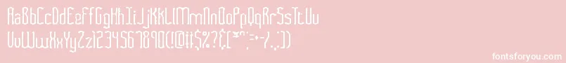 フォントFasciiSmudgeBrk – ピンクの背景に白い文字