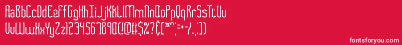 FasciiSmudgeBrk Font – White Fonts on Red Background