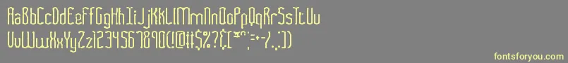 FasciiSmudgeBrk Font – Yellow Fonts on Gray Background