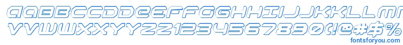 Robotaur3DItalic Font – Blue Fonts