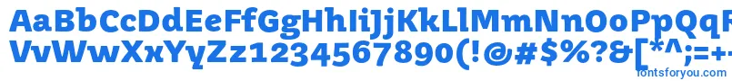 Czcionka JuvenismediumBold – niebieskie czcionki