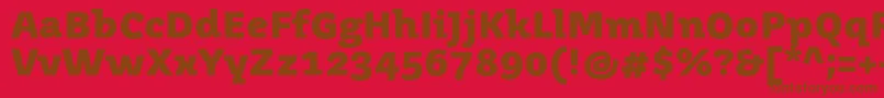 JuvenismediumBold Font – Brown Fonts on Red Background