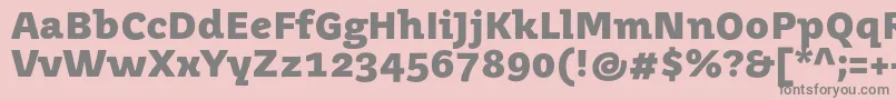 JuvenismediumBold Font – Gray Fonts on Pink Background