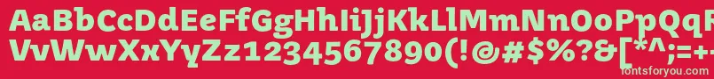 JuvenismediumBold Font – Green Fonts on Red Background