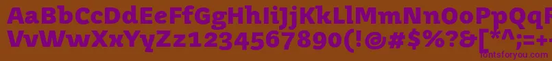 JuvenismediumBold Font – Purple Fonts on Brown Background