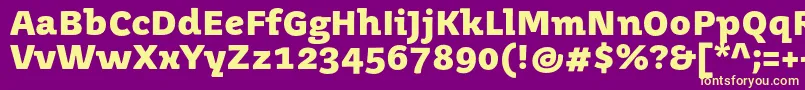 JuvenismediumBold Font – Yellow Fonts on Purple Background